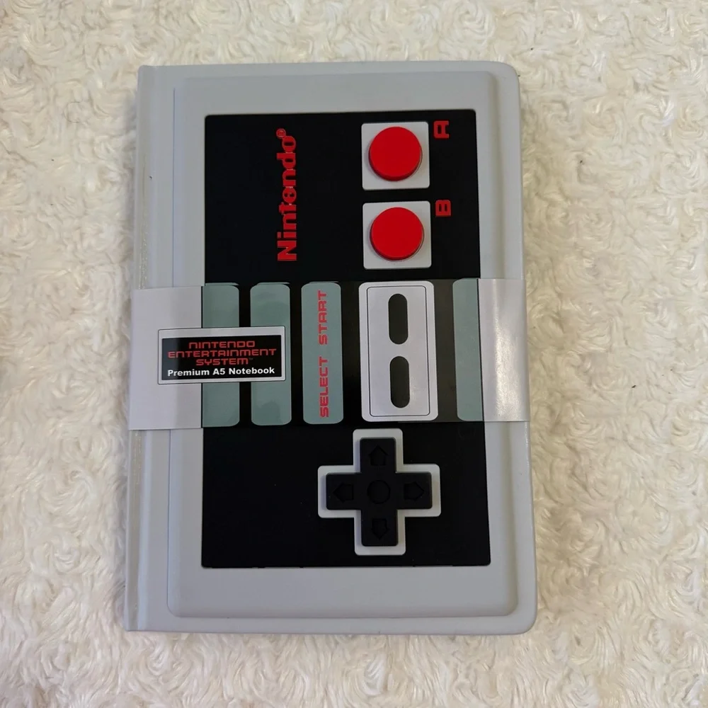 Nintendo NES Controller Notebook - Black, Red, and Gray